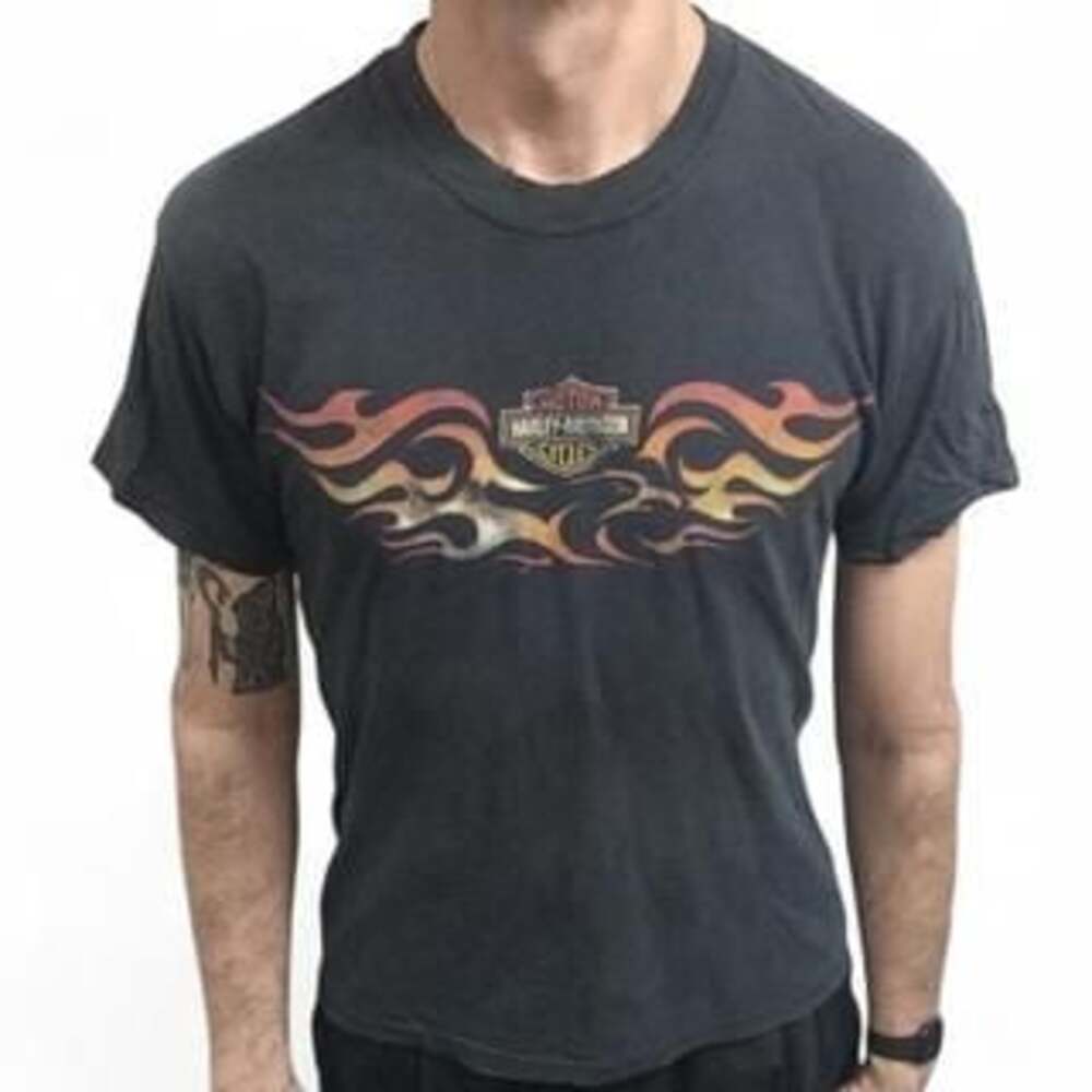 Vintage 2001 Harley Davidson Eagle T-Shirt: American Biker, Size M